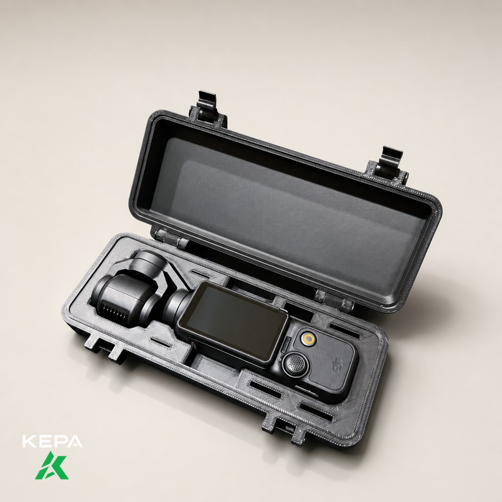 DJİ Osmo Pocket 3 Uyumlu Taşıma ve Koruma Kutusu – Darbe Dayanıklı Sert Kılıf Organizer (8x17x4 cm)